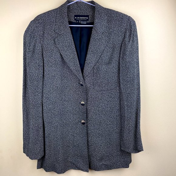 Vintage Liz Claiborne Single Breaste Blazer Blouse - Picture 1 of 10